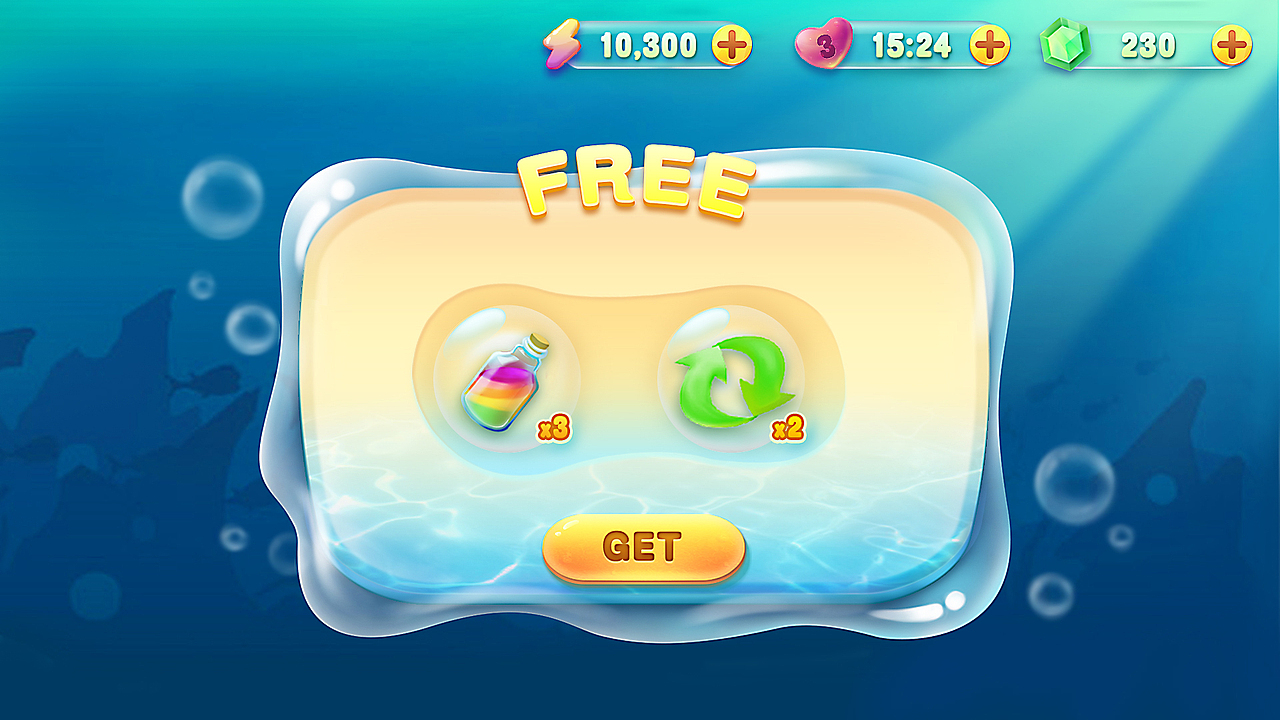 海洋连连看（图ZNTMwOTUyODQ=） - 游戏UI - 站酷设计师王小妞家的王小妞原创素材 - 站酷ZCOOL