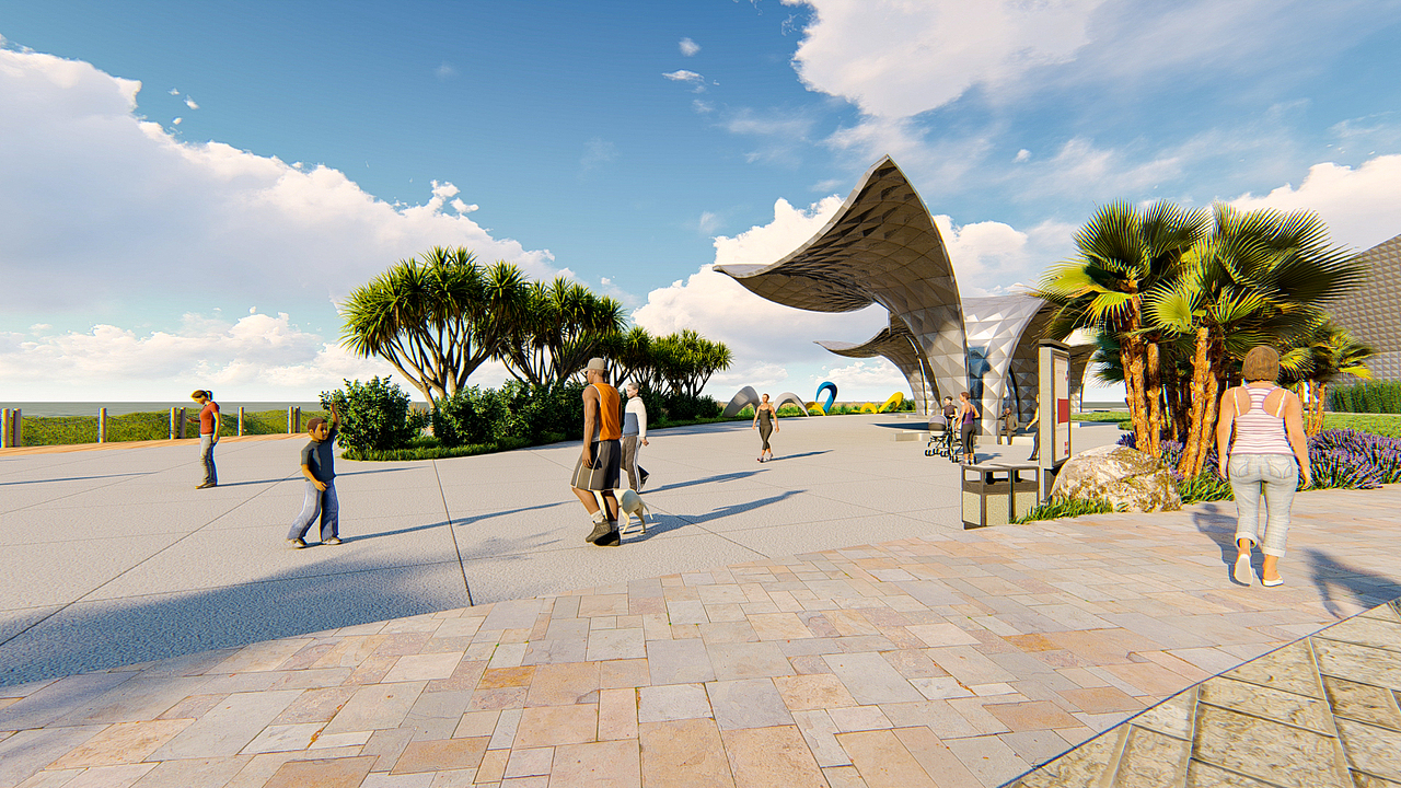 大连小窑湾滨海广场设计