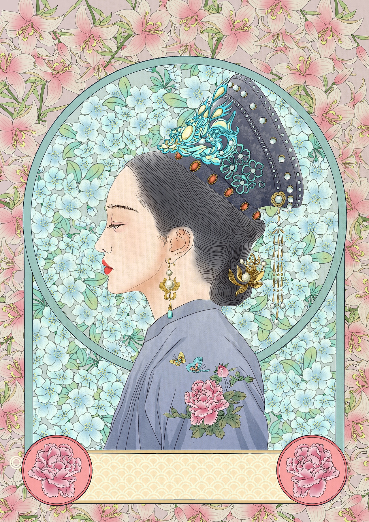 古风手绘 古风插画 艺术插画