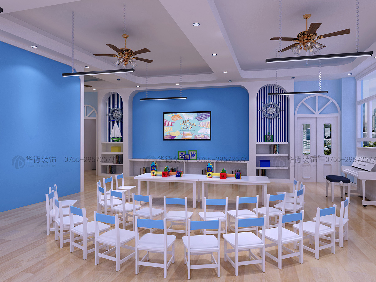 幼儿园改造设计，嘉裕英文幼儿园地中海风格设计（图ZMTU0ODcwMDgw） - 家装设计 - 站酷设计师hd1998华德设计原创素材 - 站酷ZCOOL