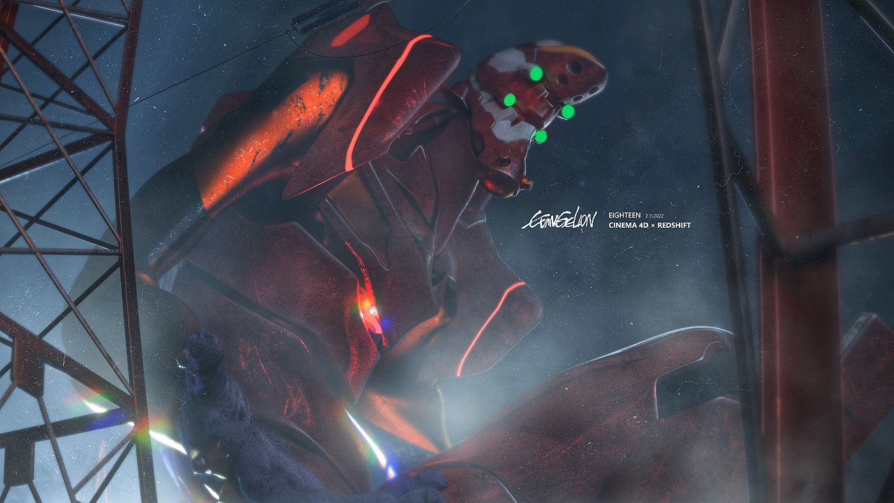 02二号机[eva][新世纪福音战士][redshift]（图ZMjg5NzAxNjU2） - 人物/生物 - 站酷设计师贰陆拾捌原创素材 - 站酷ZCOOL