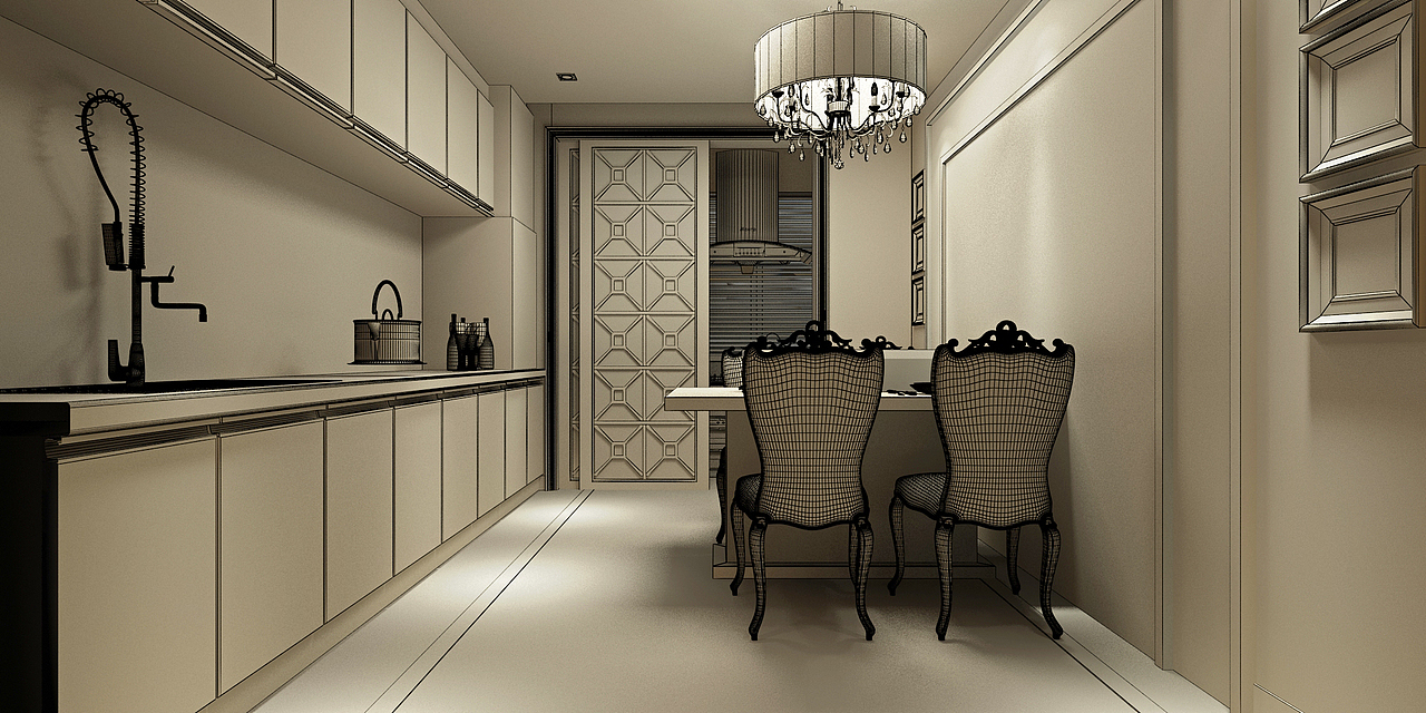 怀仁133平样板房设计