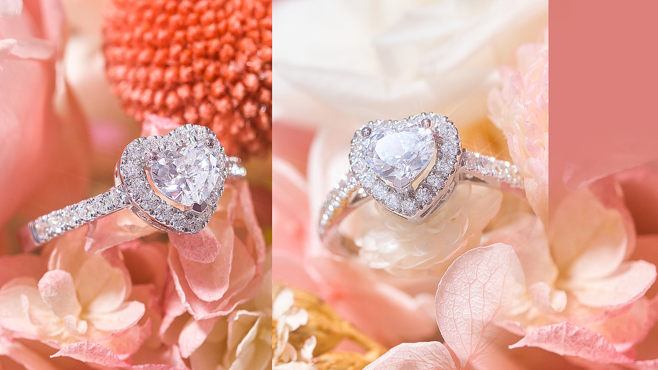 求婚钻戒——浪漫时刻花的衬托更完美（图ZMjc3MTM3Nzk2） - 产品摄影 - 站酷设计师破浪英雄原创素材 - 站酷ZCOOL