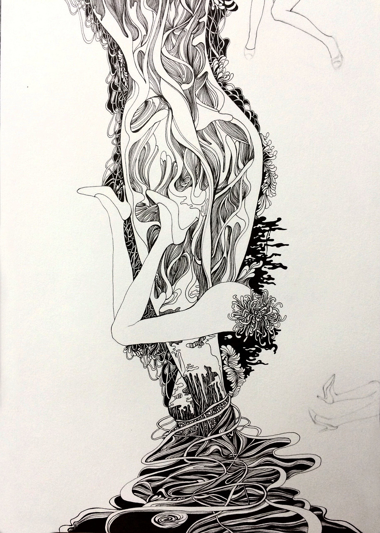 《归》（图ZMjA4MzU1MTI=） - 艺术插画 - 站酷设计师_kmomo原创素材 - 站酷ZCOOL