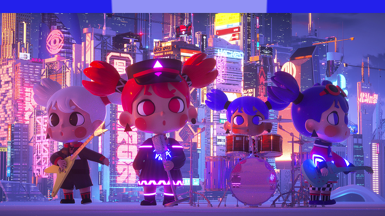 若来美少女组合-IP形象设计（图ZMjIwOTI1NTg4） - IP形象 - 站酷设计师夏午a原创素材 - 站酷ZCOOL