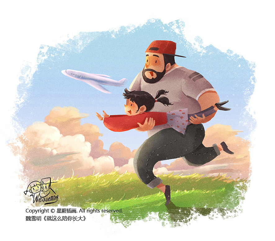 魏雪明 | 画给女儿的一组插画（第5篇）（图ZMjIzODIxODYw） - 商业插画 - 站酷设计师星蔚插画原创素材 - 站酷ZCOOL