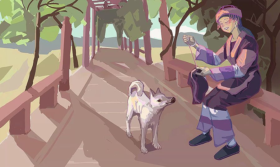 瑶族姑娘步骤图（图ZMjkzODI2NDY4） - 艺术插画 - 站酷设计师志_超原创素材 - 站酷ZCOOL