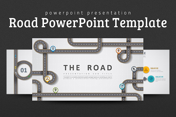 创意卡通风格交通高速公路PPT模板（图ZNjI4MDYwNTI=） - PPT/Keynote - 站酷设计师顶尖PPT原创素材 - 站酷ZCOOL