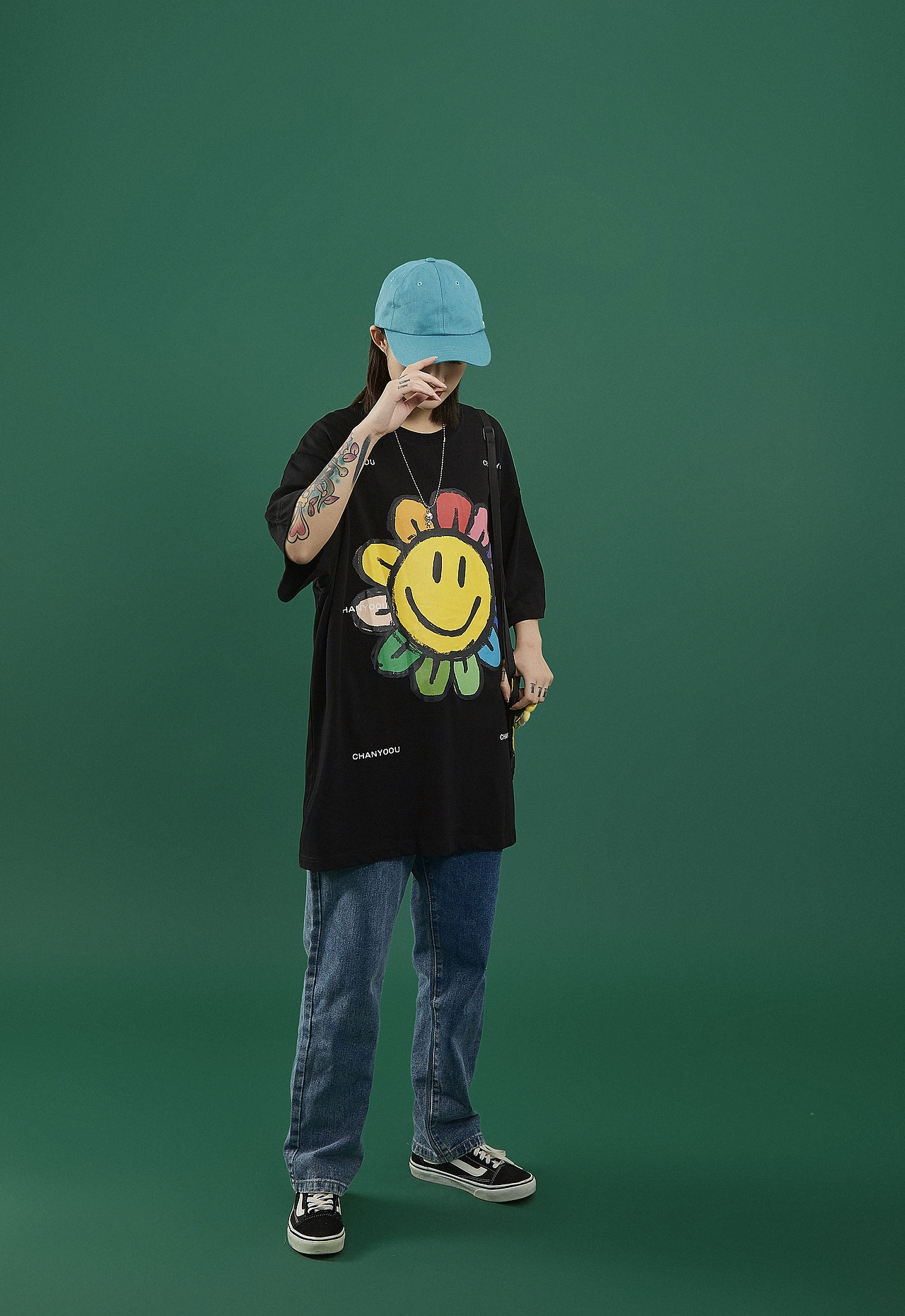 潮牌笑脸太阳花