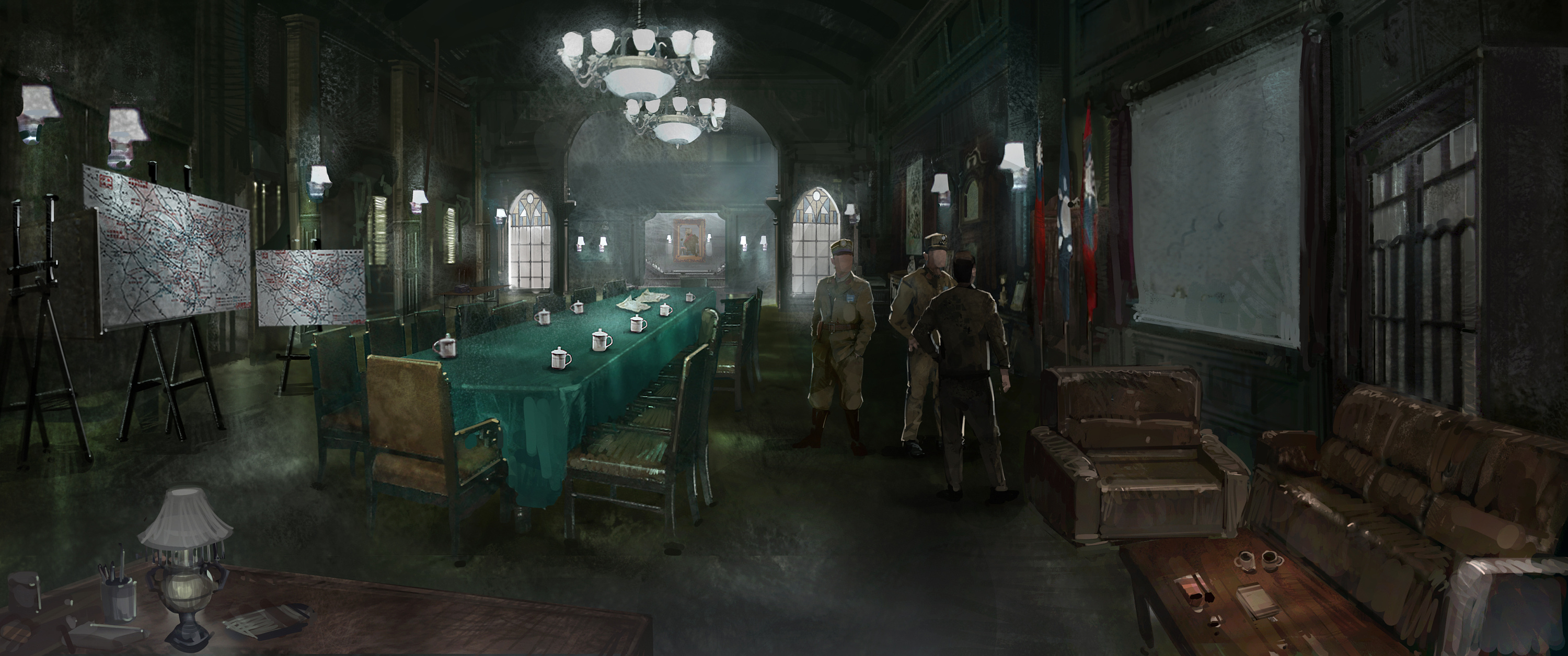 电影勇士气氛概念设计图