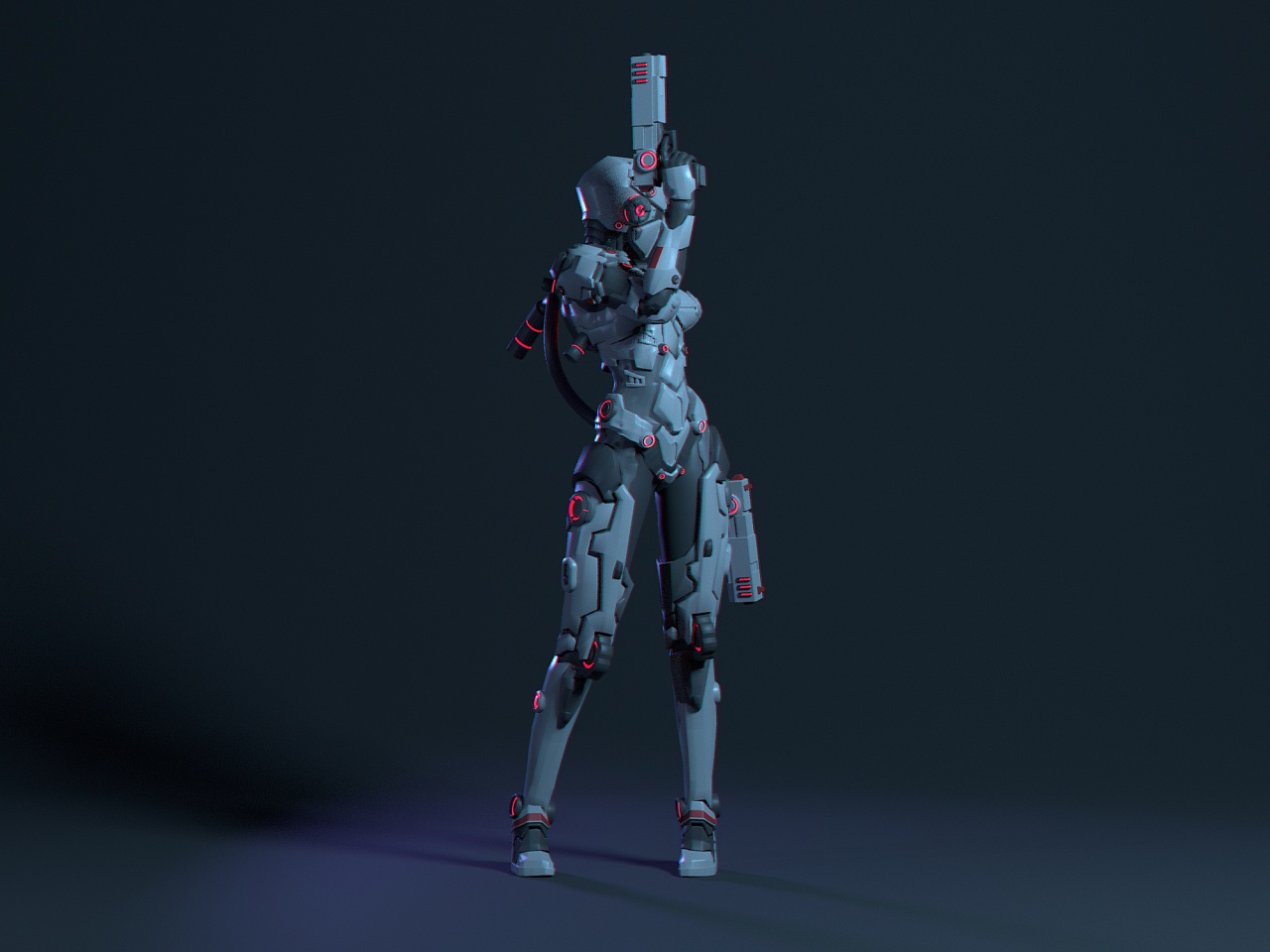 女性机甲角色设定