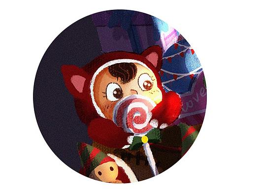 圣诞节-和乖乖一起的第3个圣诞~（个人主页-ZNDk4MDE3MTI=） - 儿童插画 - 站酷设计师十字麦麦原创素材 - 站酷ZCOOL