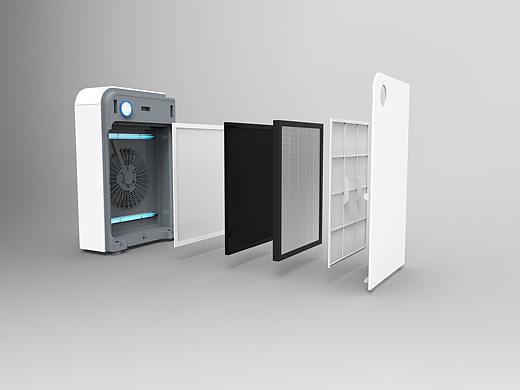 3001（2006系列）空气净化器分解图