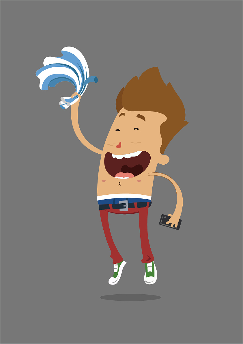 扁平化UI卡通人物