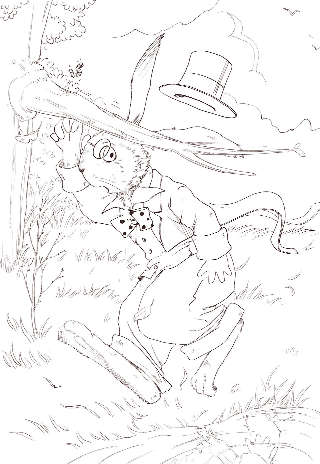 已做商用的线稿风格