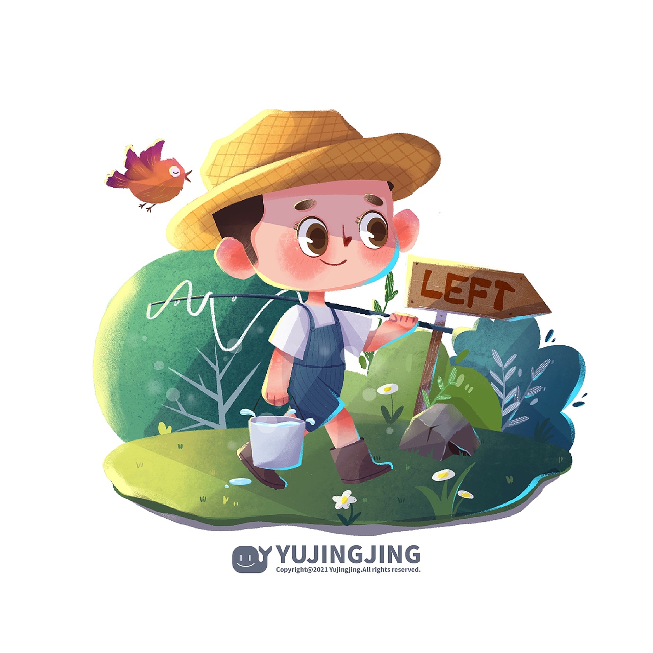 几张小场景（图ZMjY4MjIzMjky） - 儿童插画 - 站酷设计师鱼京京与鲸原创素材 - 站酷ZCOOL