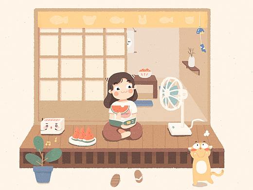 近期的插画合集（个人主页-ZMzgxMjYzNTI=） - 创作习作 - 站酷设计师阿哈笑笑原创素材 - 站酷ZCOOL