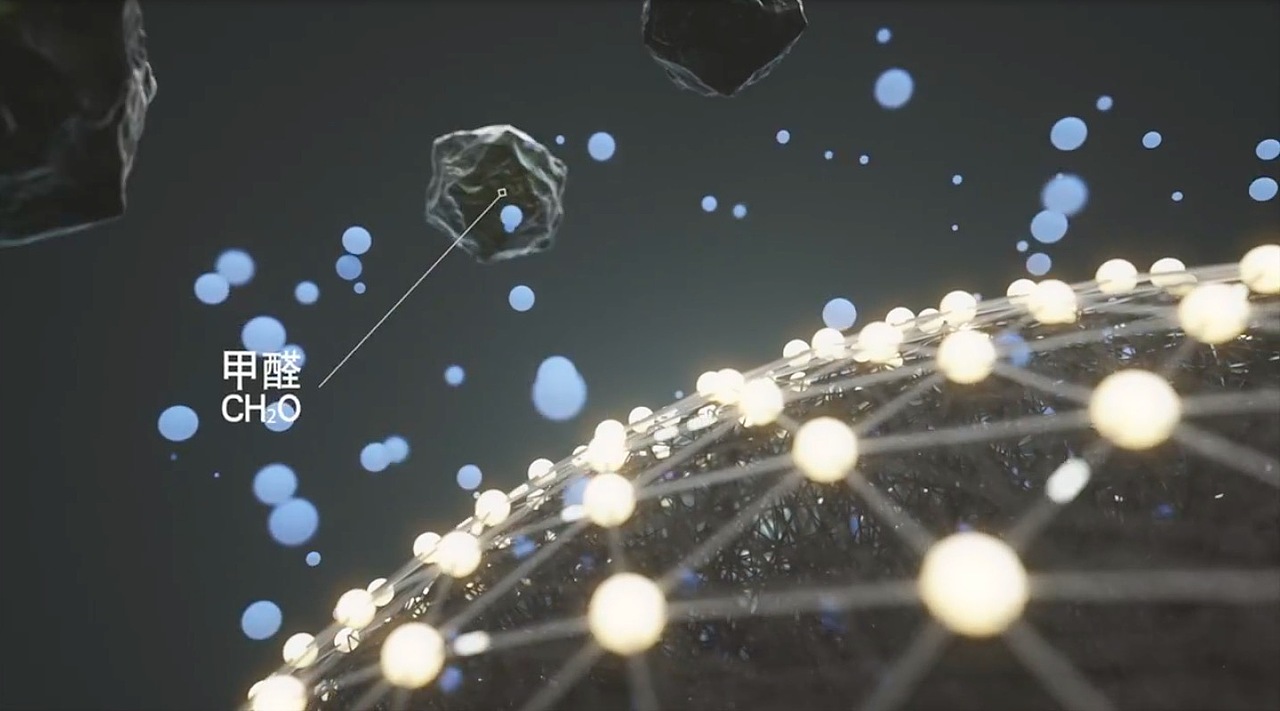 带节奏的空气净化器 创意三维cg动画