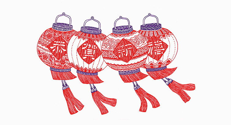 马年吉祥（图ZMTM3MTAwODA=） - 商业插画 - 站酷设计师钟小林原创素材 - 站酷ZCOOL