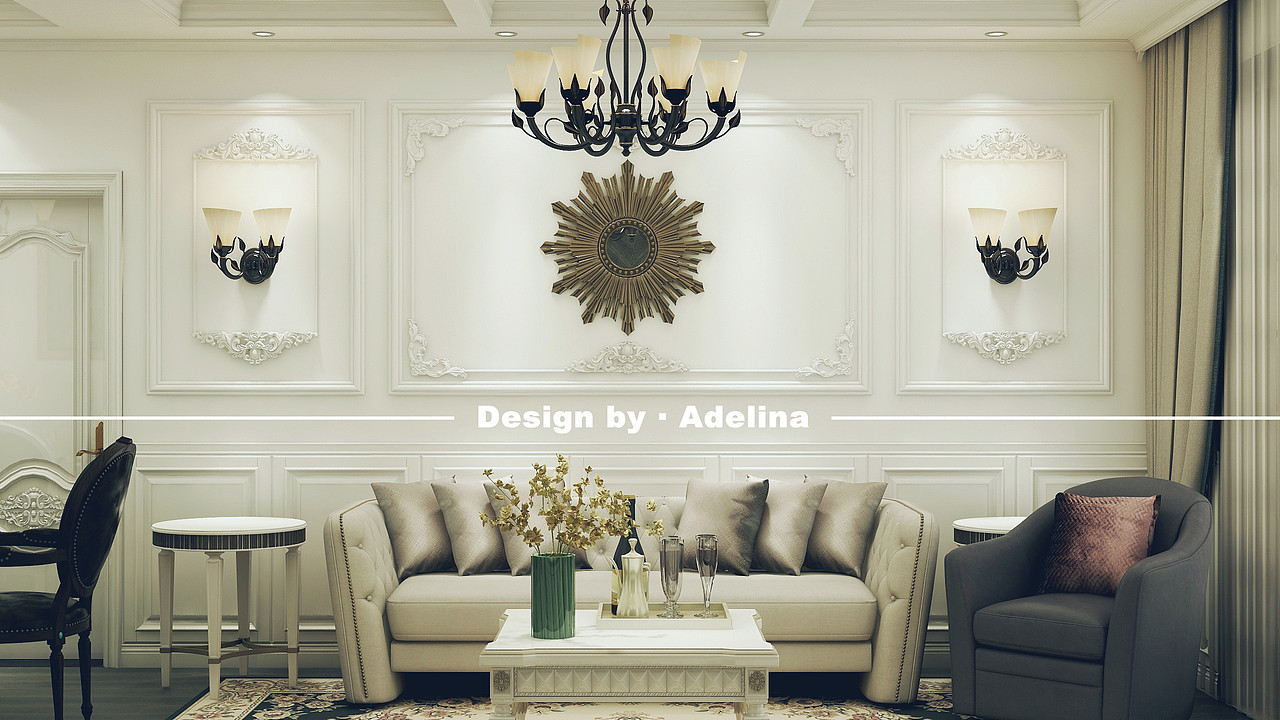 │白鸢·法式轻奢（图ZMTQxNzg5MTIw） - 家装设计 - 站酷设计师Adelina丶原创素材 - 站酷ZCOOL