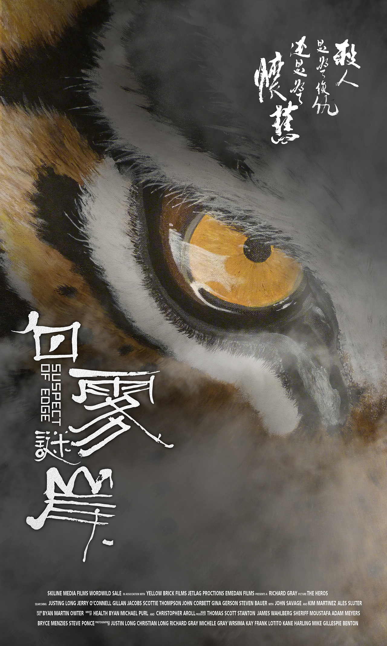 电影《白雾谜岸》预告海报-虎版