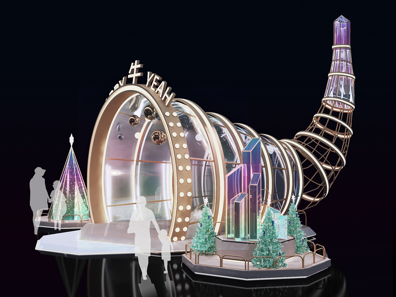 富邦圣诞美陈通道