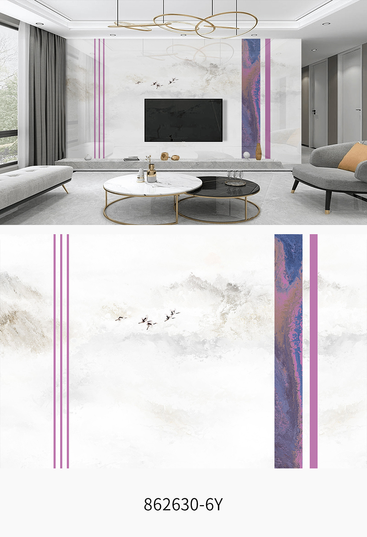 现代北欧莫兰迪绿植整体电视沙发背景墙（图ZMjY5NjQzMjA4） - 家装设计 - 站酷设计师宋图网原创素材 - 站酷ZCOOL