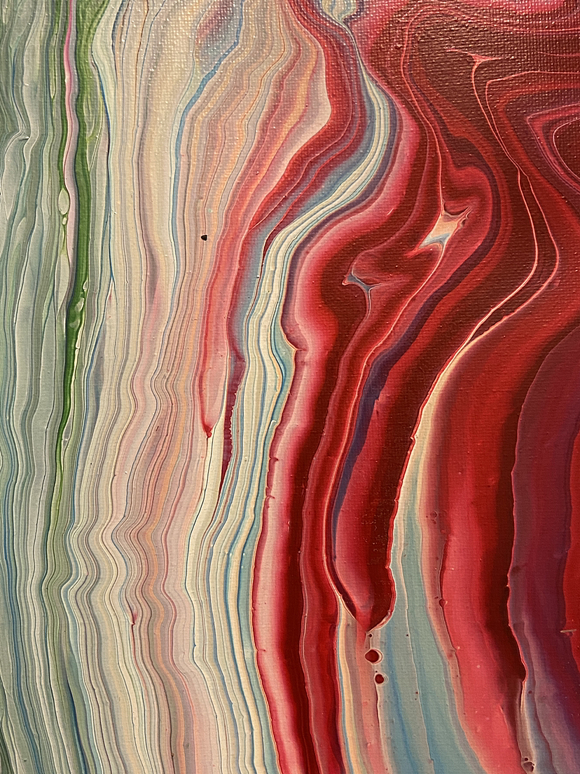 似水流年#刘勇良艺术空间#布面流体画