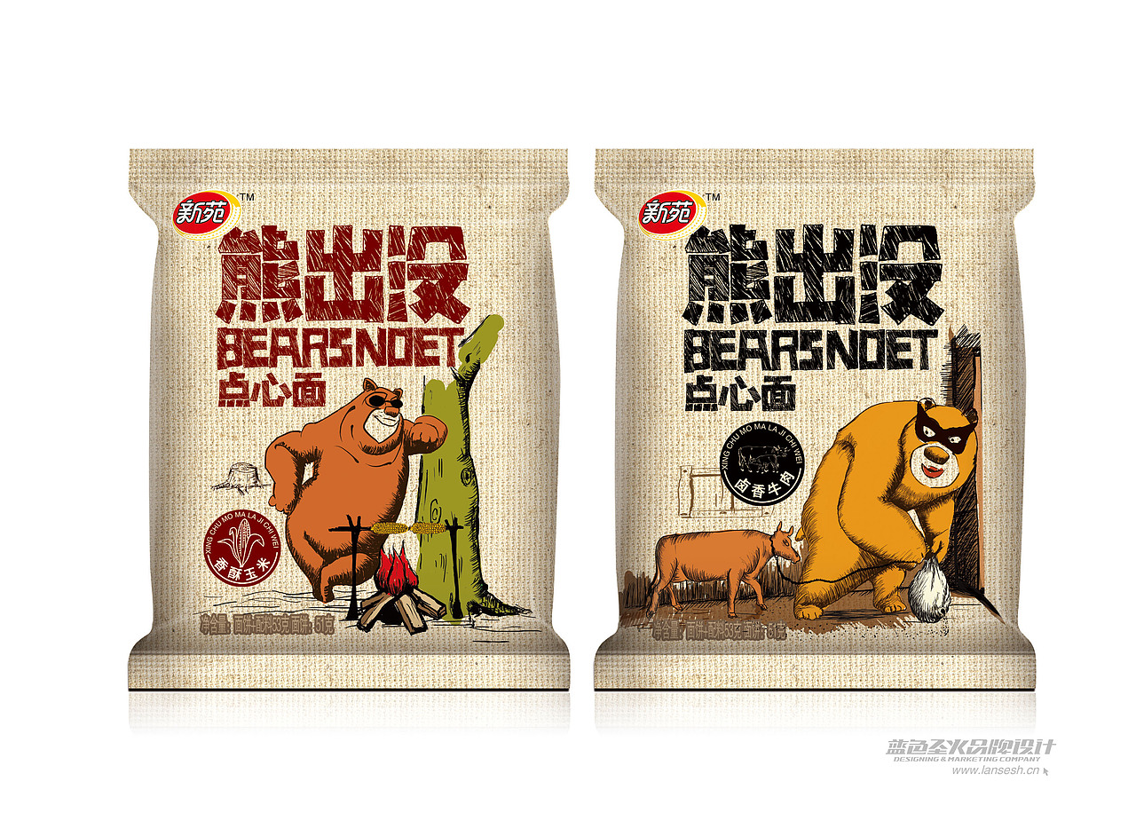 熊出没点心面包装