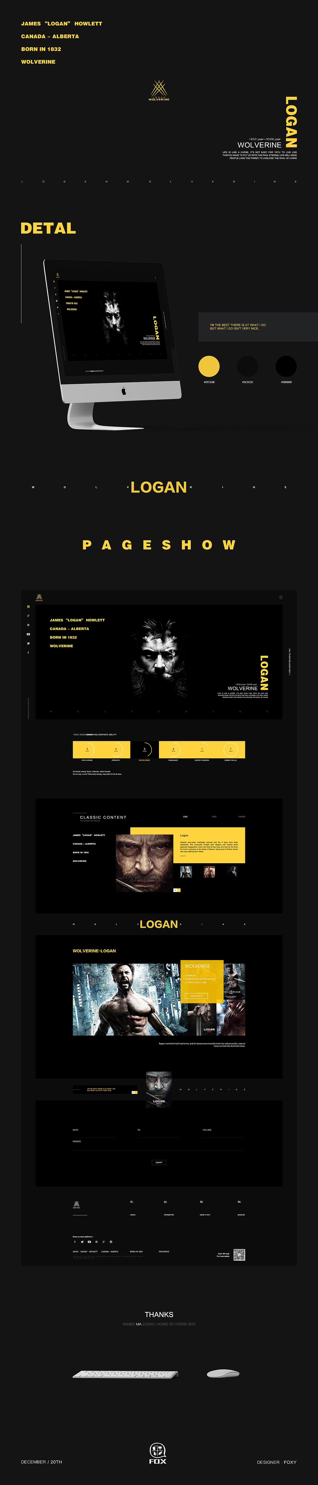Wolverine-LOGAN（图ZOTE4MDUwNjA=） - 个人网站 - 站酷设计师FoxyLoong原创素材 - 站酷ZCOOL
