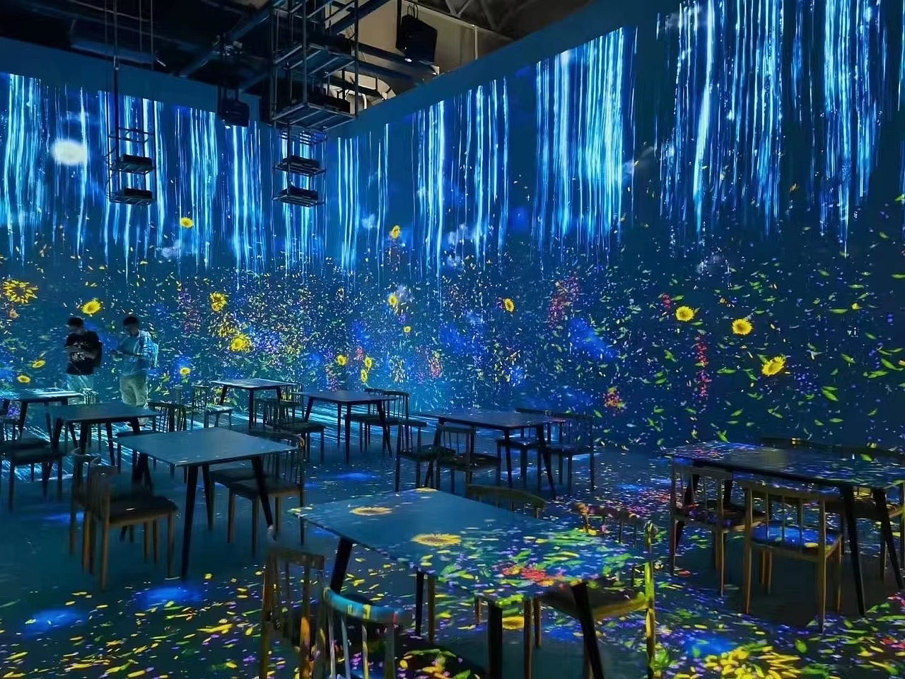 5d豪华投影餐厅全息投影宴会厅主题内容定制ar创意投影