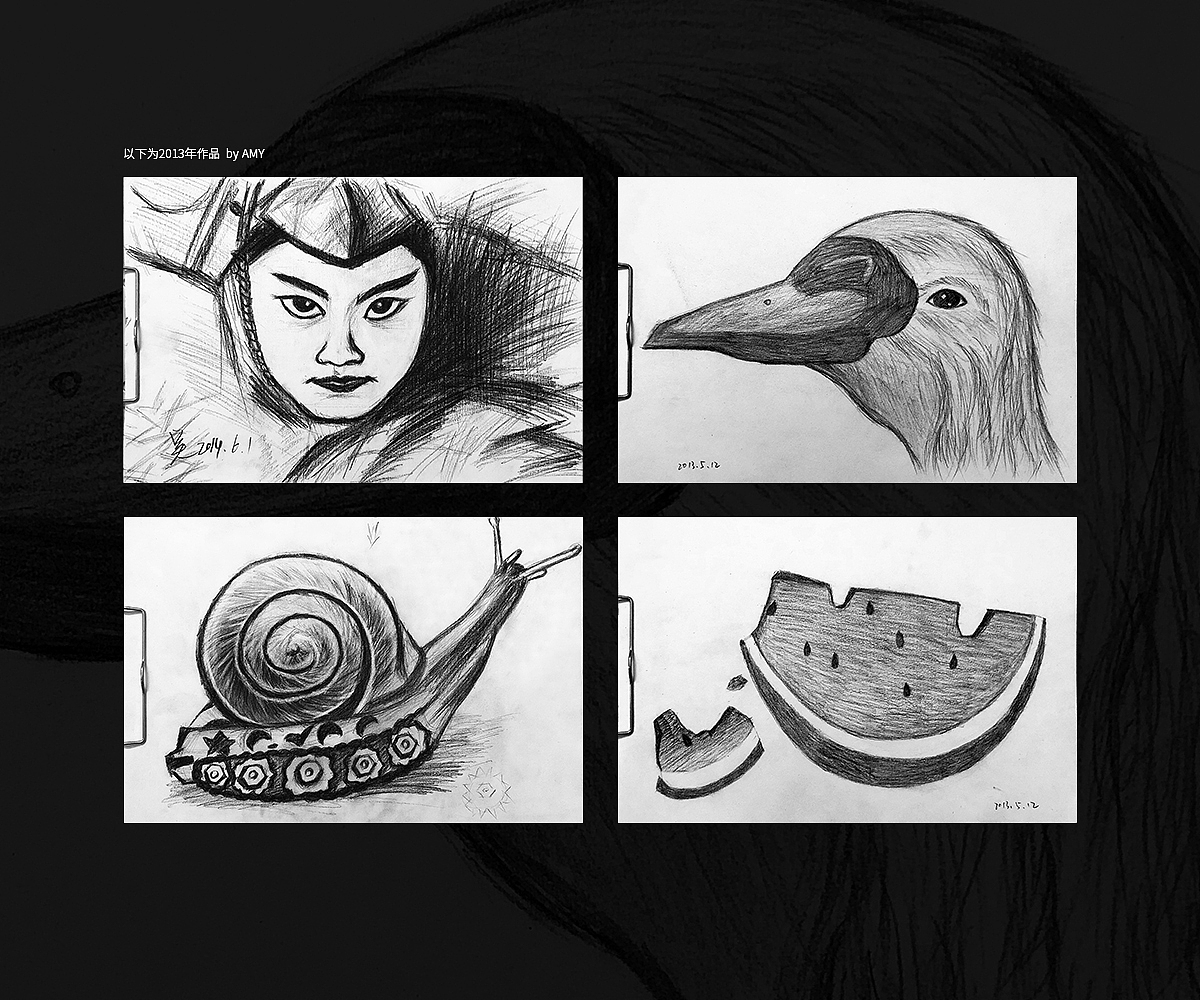 一些素描插画（图ZMTM4NTIxOTgw） - 绘画 - 站酷设计师wuli猫婶原创素材 - 站酷ZCOOL