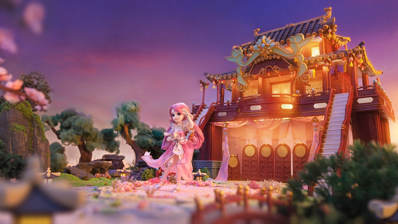 梦幻西游桃夭夭《桃花笑》舞蹈mv（图ZMjgxMjI3MDQ0） - 动画片 - 站酷设计师麒童工作室原创素材 - 站酷ZCOOL