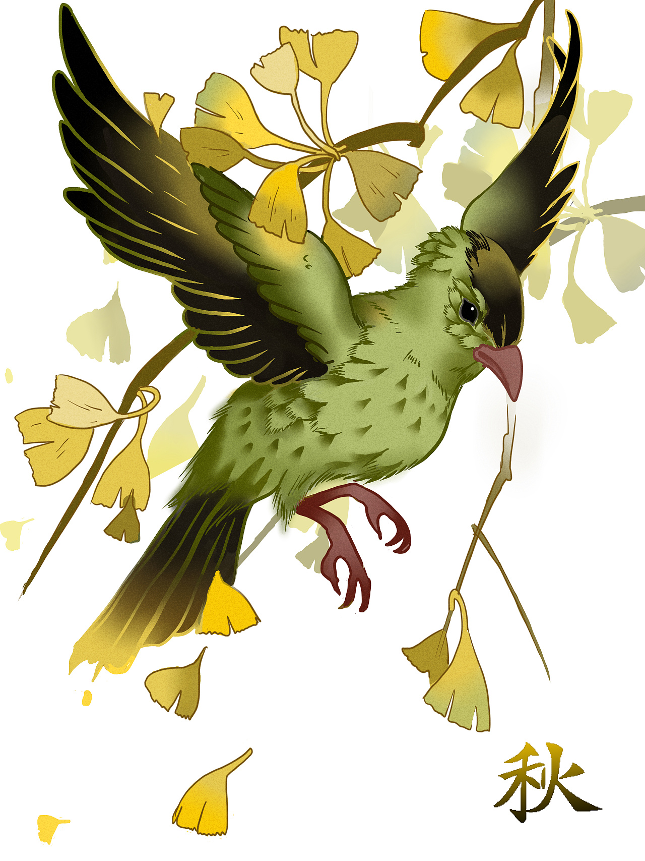 四季花鸟印象绘