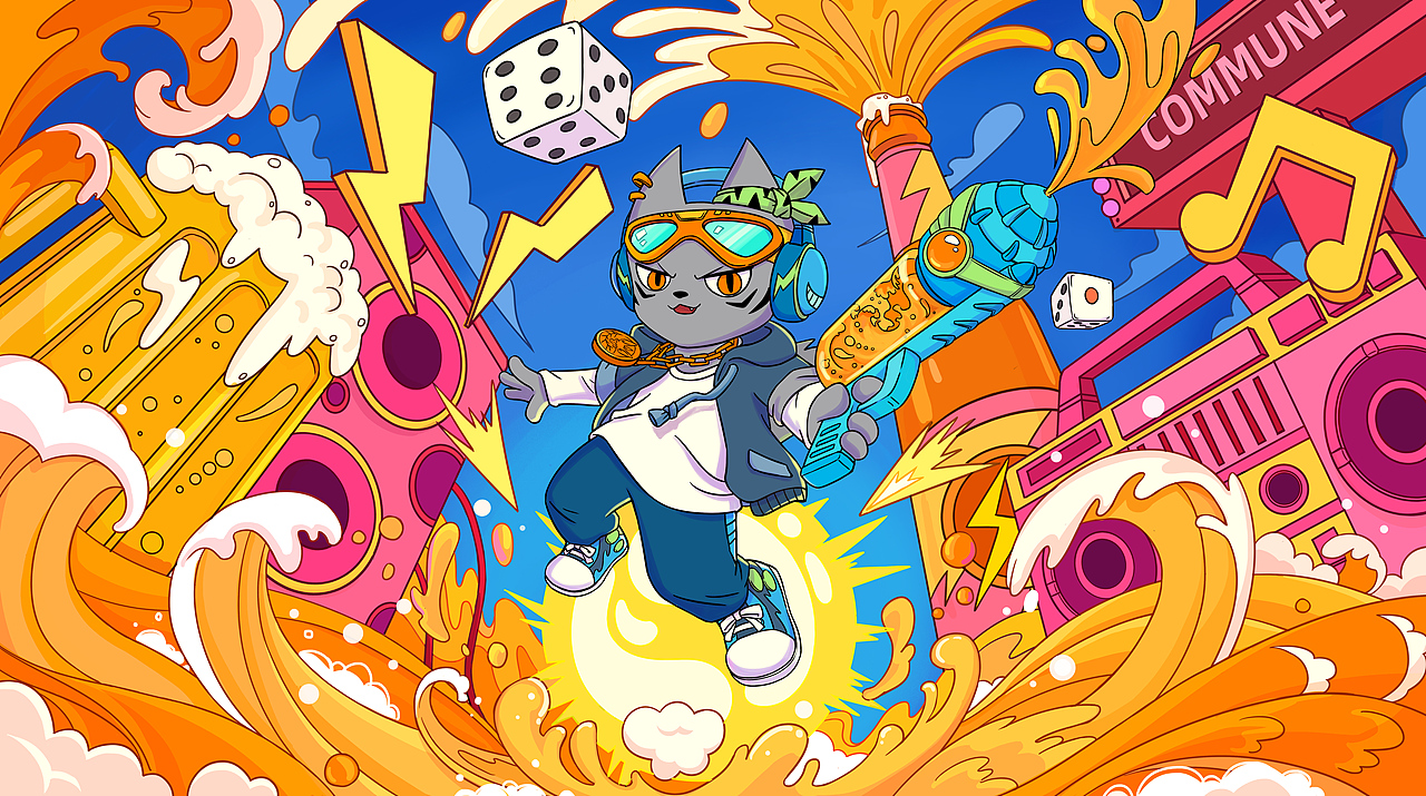 COMMUNE 嘻哈幻師（圖ZMjc0Nzg5MTQ4） - IP形象 - 站酷設(shè)計(jì)師只橙ora原創(chuàng)素材 - 站酷ZCOOL