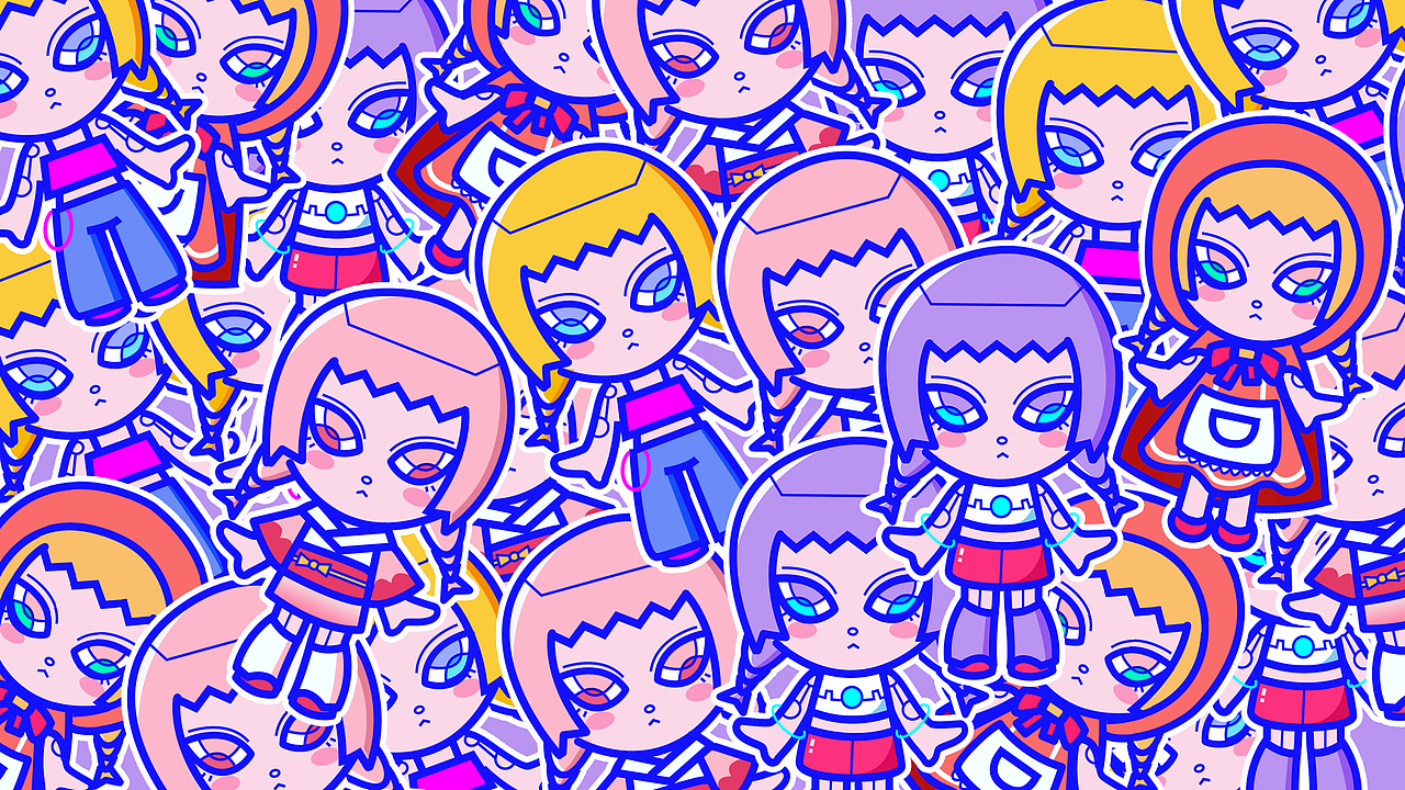 赛博女孩费姬 IP形象设计