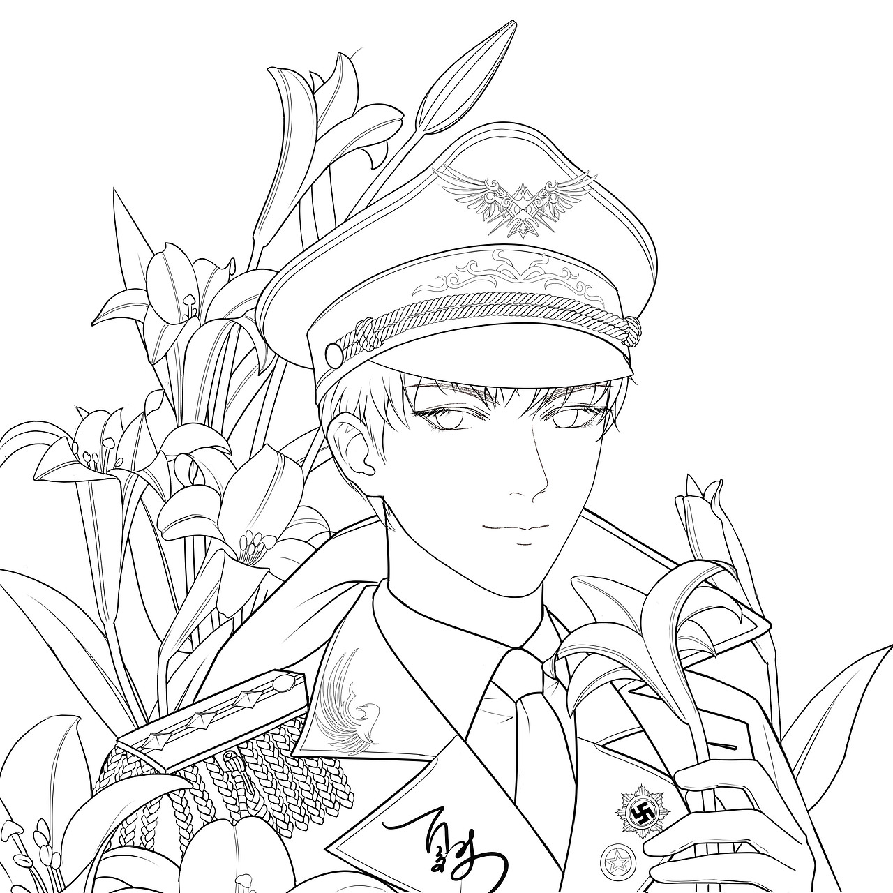 线稿,饰品真是好难设计啊