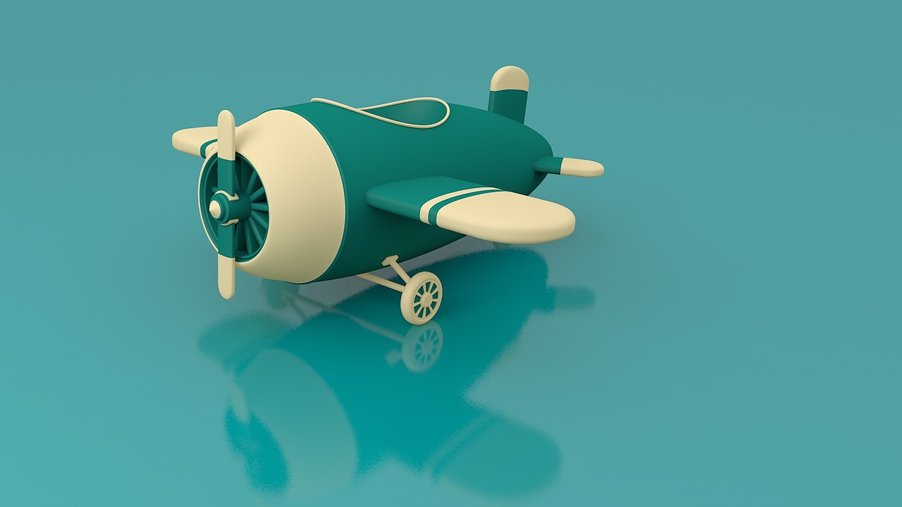 临摹B站C4D大神作品-小飞机