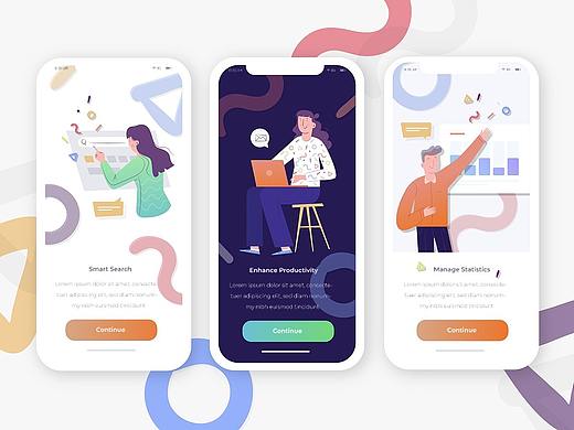 启动页 引导页概念APP Start Up Concept