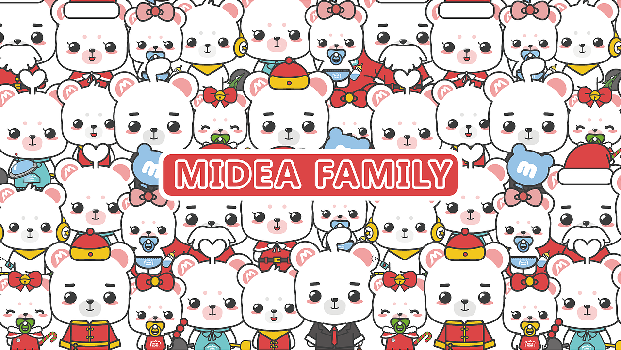 熊小美一家人（图ZMTkwMzEwNTcy） - IP形象 - 站酷设计师皓儿鱼原创素材 - 站酷ZCOOL