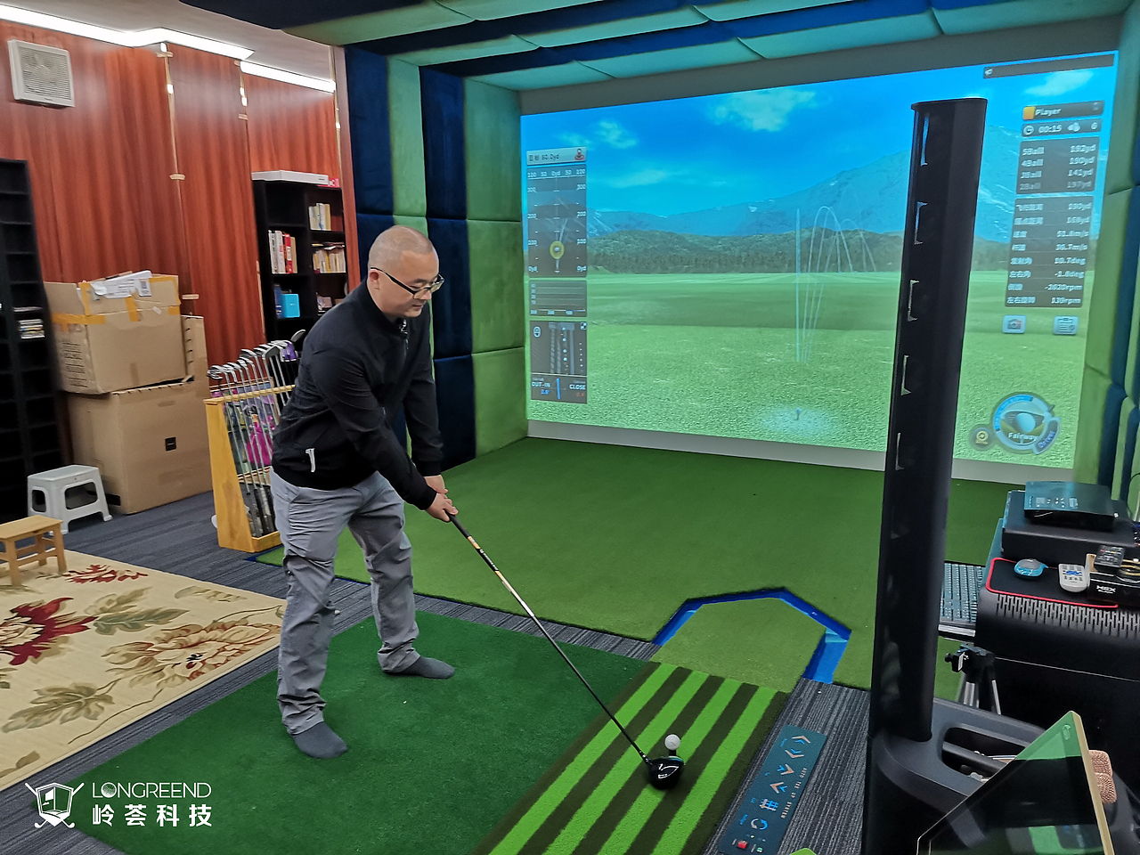 广州市从化区逸泉山庄室内高尔夫模拟器项目工程