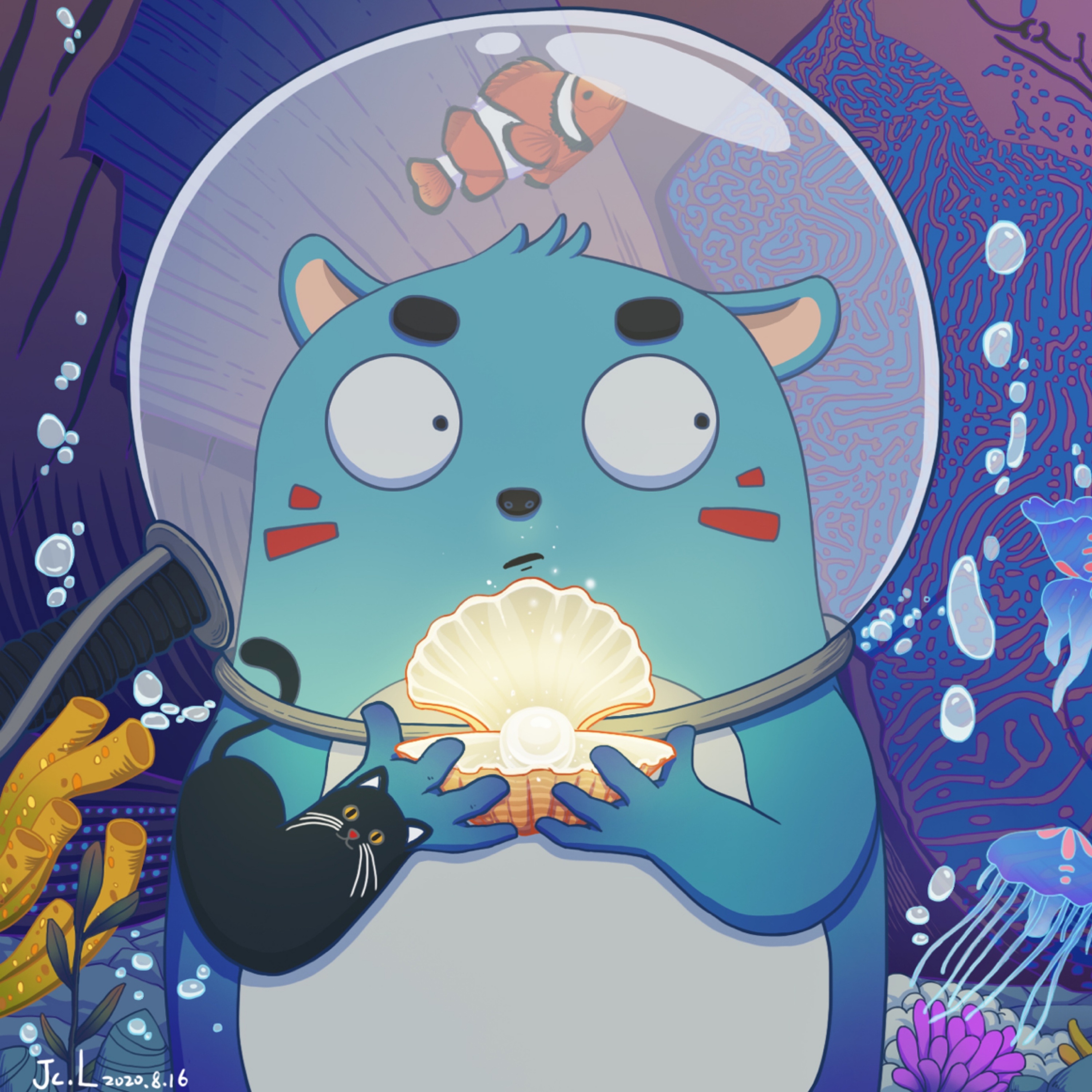 海底寻宝_喵喵lc-站酷zcool