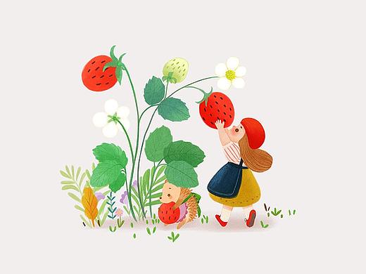 MOMO兔的草莓和圣诞节