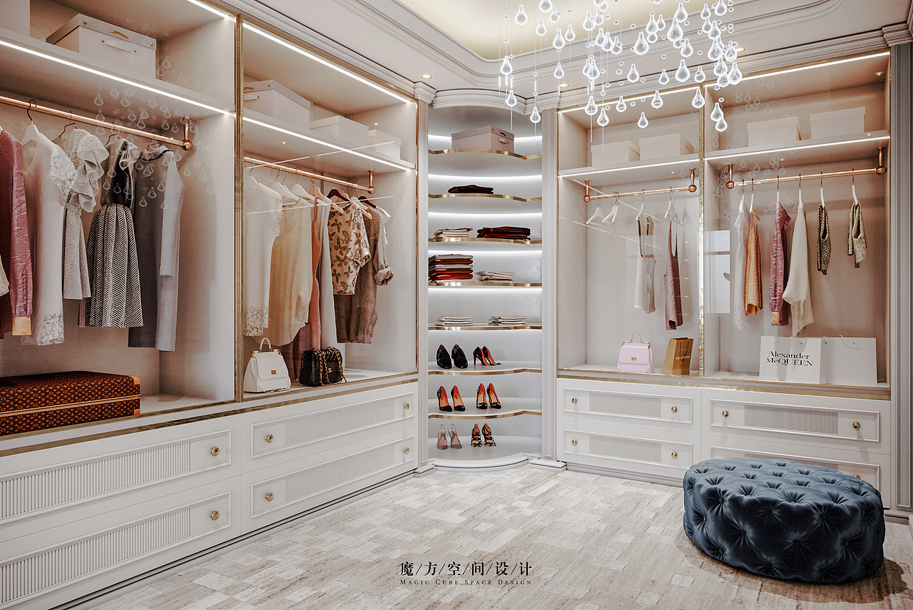 【魔方】法式轻奢•贵州遵义别墅项目（图ZMjE2NzMyMDky） - 家装设计 - 站酷设计师魔方空间设计原创素材 - 站酷ZCOOL