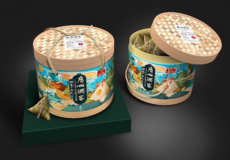 巨灵设计-广州酒家端午节粽子包装礼盒设计