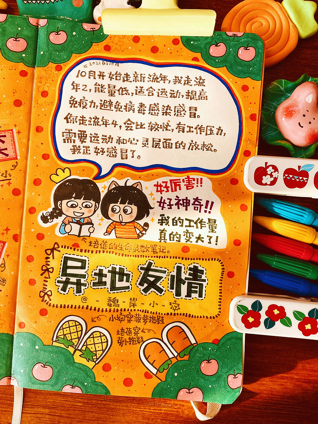 画日记第4年：我两在一起就是一个“槑”（图ZMzA0OTE4NTI4） - 绘本 - 站酷设计师魏岸小宓原创素材 - 站酷ZCOOL