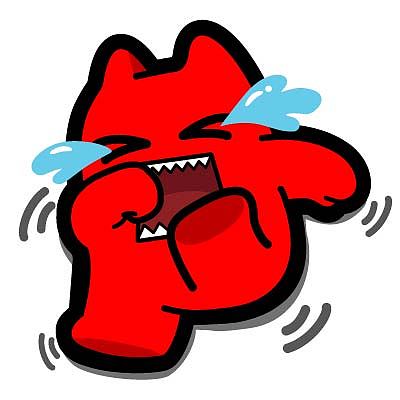 r44【魔鬼猫表情-撒泼打滚】#全身 哭 眼泪 扭动 不服 ip 动漫 魔性