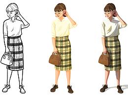 人物插画与光影练习
