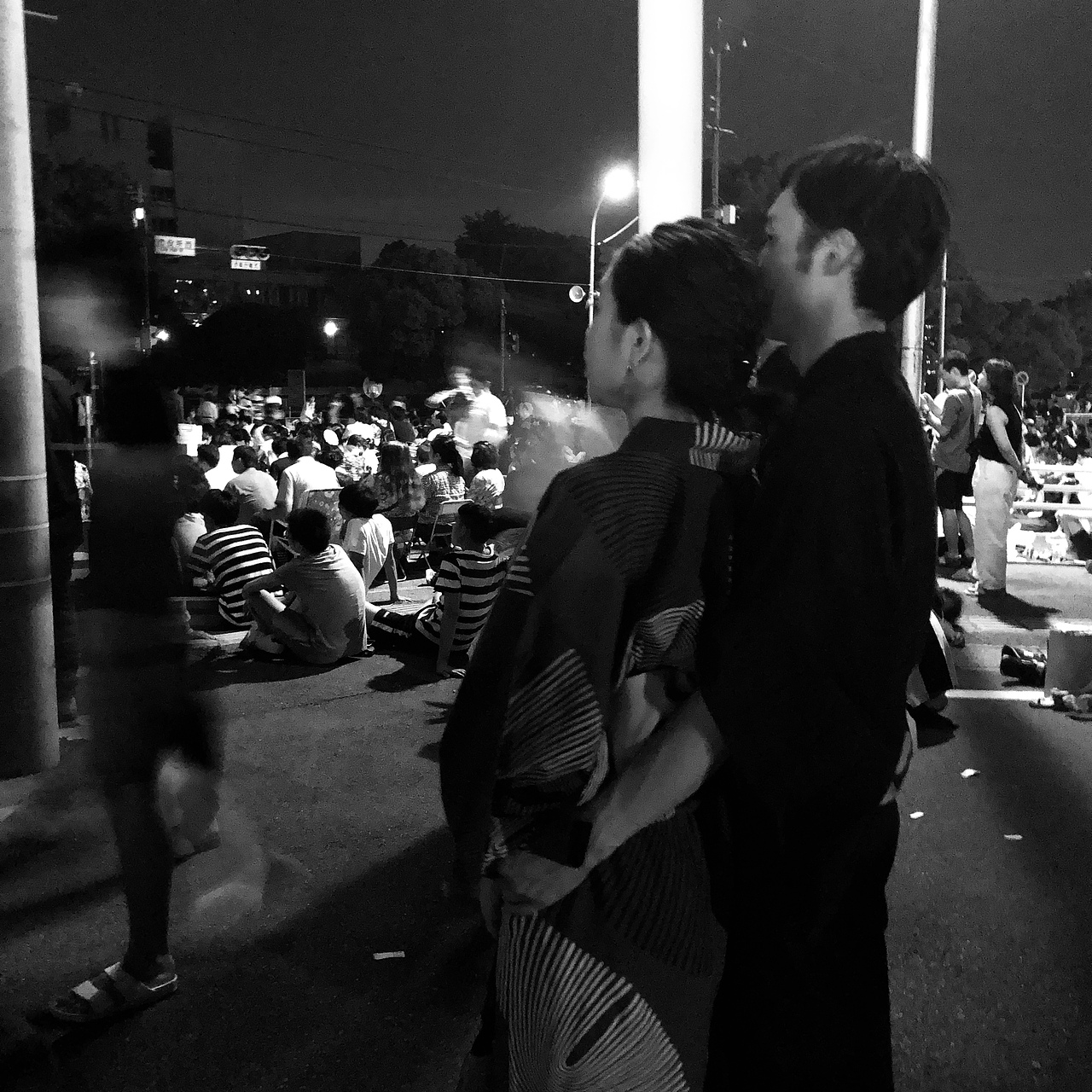 街拍夏日烟花大会