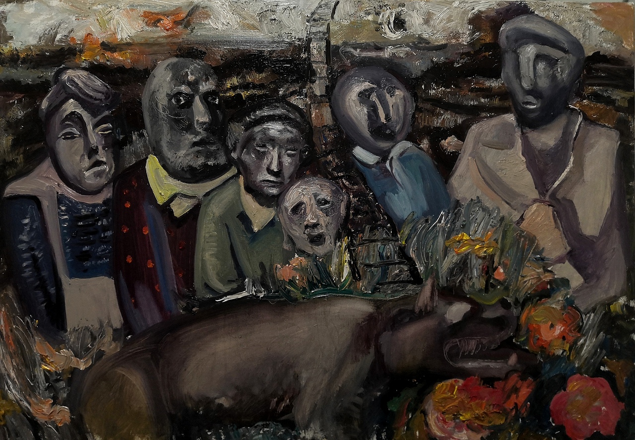 乌托邦的葬礼（图ZMTkzOTEwNTU2） - 绘画 - 站酷设计师画画陆玉俊原创素材 - 站酷ZCOOL